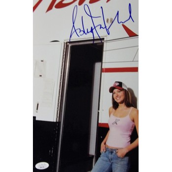 Ashley Force NHRA Driver Signed 12x18 Glossy Photo JSA Authenticated