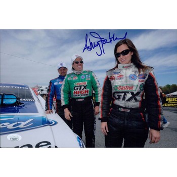 Ashley Force NHRA Driver Signed 8x12 Glossy Photo JSA Authenticated