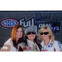 Ashley Courtney Force NHRA Driver Signed 8x12 Glossy Photo JSA Authenticated Ashley Courtney Force NHRA Driver Signed 8x12 Glossy Photo JSA Authenticated