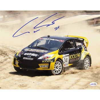 Tanner Foust Stunt Car Race Driver Signed 11x14 Glossy Photo JSA Authenticated