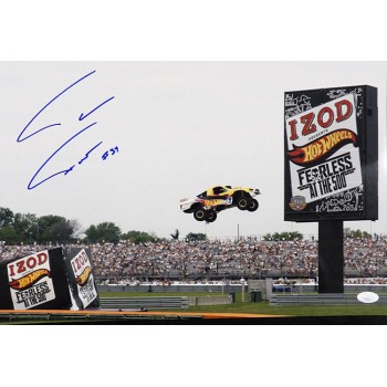Tanner Foust Stunt Car Driver Signed 12x18 Glossy Photo JSA Authenticated