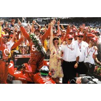 Dario Franchitti Indy Car Racer Signed 12x18 Glossy Photo JSA Authenticated