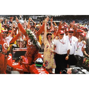 Dario Franchitti Indy Car Racer Signed 12x18 Glossy Photo JSA Authenticated