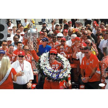 Dario Franchitti Indy Car Racer Signed 12x18 Glossy Photo JSA Authenticated