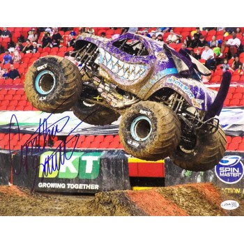 Cynthia Gauthier Monster Truck Driver Signed 11x14 Glossy Photo JSA Authentic