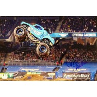 Cynthia Gauthier Monster Truck Driver Signed 12x18 Glossy Photo JSA Authentic