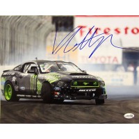 Vaughn Gittin Jr. Drifter Race Driver Signed 11x14 Glossy Photo JSA Authentic