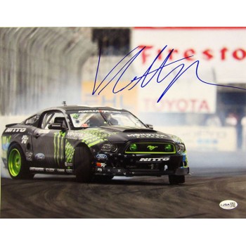Vaughn Gittin Jr. Drifter Race Driver Signed 11x14 Glossy Photo JSA Authentic