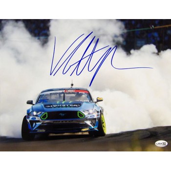 Vaughn Gittin Jr. Drifter Race Driver Signed 11x14 Glossy Photo JSA Authentic