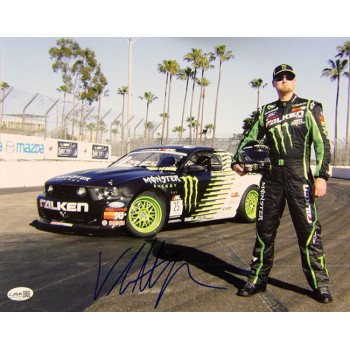 Vaughn Gittin Jr. Drifter Race Driver Signed 11x14 Glossy Photo JSA Authentic