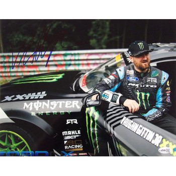 Vaughn Gittin Jr. Drifter Race Driver Signed 11x14 Glossy Photo JSA Authentic