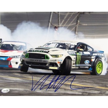 Vaughn Gittin Jr. Drifter Race Driver Signed 11x14 Glossy Photo JSA Authentic