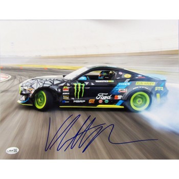 Vaughn Gittin Jr. Drifter Race Driver Signed 11x14 Glossy Photo JSA Authentic