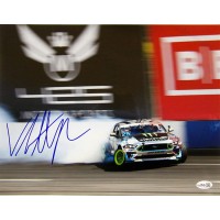 Vaughn Gittin Jr. Drifter Race Driver Signed 11x14 Glossy Photo JSA Authentic