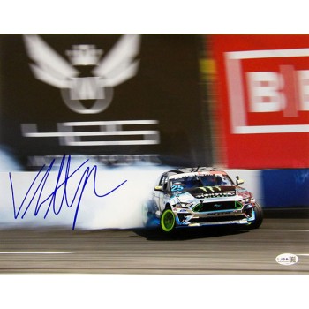 Vaughn Gittin Jr. Drifter Race Driver Signed 11x14 Glossy Photo JSA Authentic