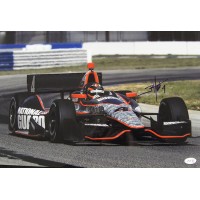 J.R. Hildebrand Indy Car Racer Signed 12x18 Glossy Photo JSA Authenticated