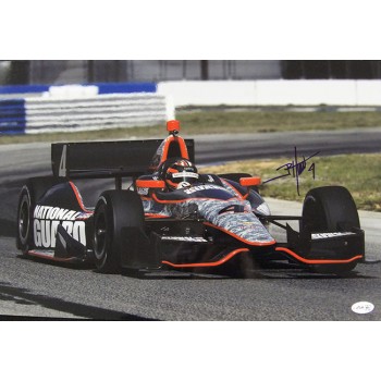 J.R. Hildebrand Indy Car Racer Signed 12x18 Glossy Photo JSA Authenticated