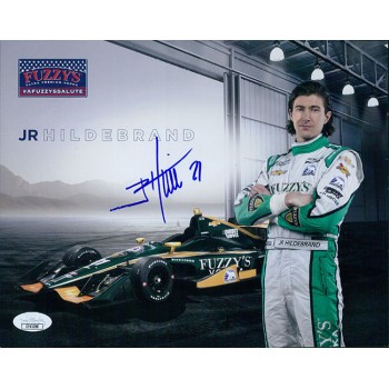 J. R. Hildebrand Indy Car Racer Signed 8x10 Cardstock Photo JSA Authenticated