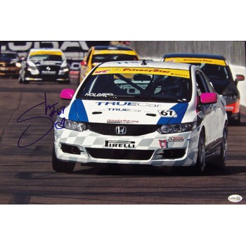 Shea Holbrook Race Driver Signed 12x18 Glossy Photo JSA Authenticated