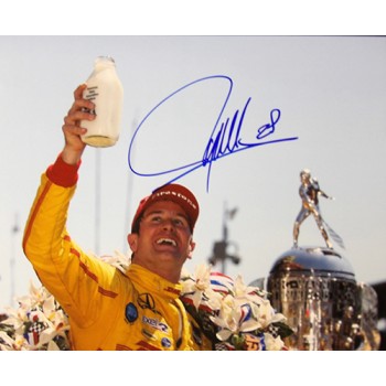 Ryan Hunter-Reay Indy Car Racer Signed 12x18 Glossy Photo JSA Authenticated