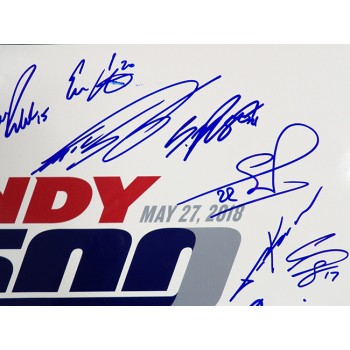 Indy 500 2018 Racers Signed 12x18 Glossy Photo By 23 JSA Authenticated Sato Daly