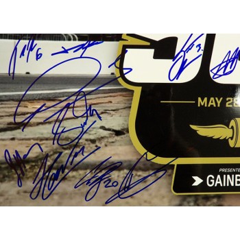 Indy 500 2023 Racers Signed 12x18 Glossy Photo By 27 JSA Authentic Power Rossi
