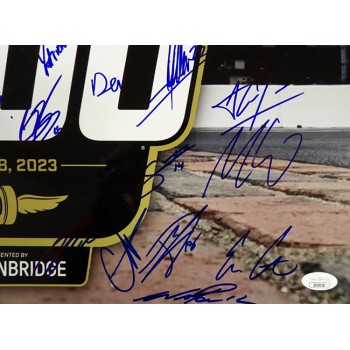 Indy 500 2023 Racers Signed 12x18 Glossy Photo By 27 JSA Authentic Power Rossi
