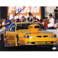 Warren Johnson NHRA Drag Racer Driver Signed 11x14 Glossy Photo JSA Authentic