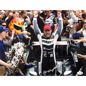 Tony Kanaan Indy Car Racer Signed 11x14 Glossy Photo JSA Authenticated