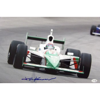 Tony Kanaan Indy Car Racer Signed 12x18 Glossy Photo JSA Authenticated