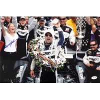 Tony Kanaan Indy Car Racer Signed 12x18 Glossy Photo JSA Authenticated