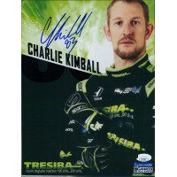 Charlie Kimball Indy Car Racer Signed 8.5x11 Cardstock Photo JSA Authenticated Charlie Kimball Indy Car Racer Signed 8.5x11 Cardstock Photo JSA Authenticated