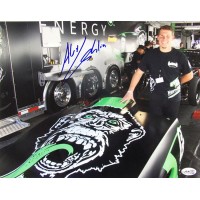 Alex Laughlin NHRA Driver Signed 11x14 Glossy Photo JSA Authenticated