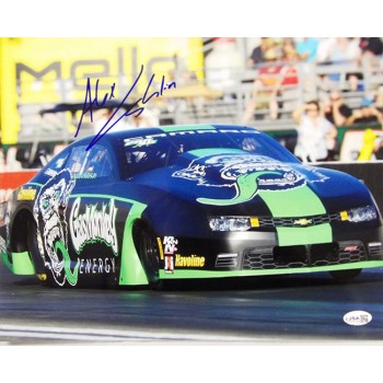 Alex Laughlin NHRA Driver Signed 11x14 Glossy Photo JSA Authenticated