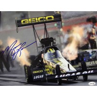 Morgan Lucas NHRA Drag Racer Signed 11x14 Glossy Photo JSA Authenticated