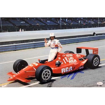 Arie Luyendyk Indy Car Racer Signed 12x18 Glossy Photo JSA Authenticated