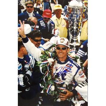 Arie Luyendyk Indy Car Racer Signed 12x18 Glossy Photo JSA Authenticated