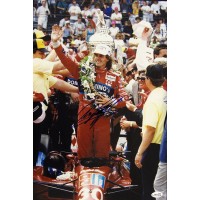Arie Luyendyk Indy Car Racer Signed 12x18 Glossy Photo JSA Authenticated