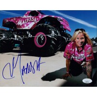 Madusa Alundra Blayze Monster Truck Driver Signed 8x10 Glossy Photo JSA Authen