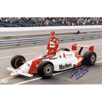 Rick Mears Indy Car Racer Signed 12x18 Glossy Photo JSA Authenticated