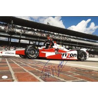 Juan Pablo Montoya Indy Car Racer Signed 12x18 Glossy Photo JSA Authenticated