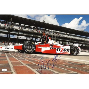 Juan Pablo Montoya Indy Car Racer Signed 12x18 Glossy Photo JSA Authenticated