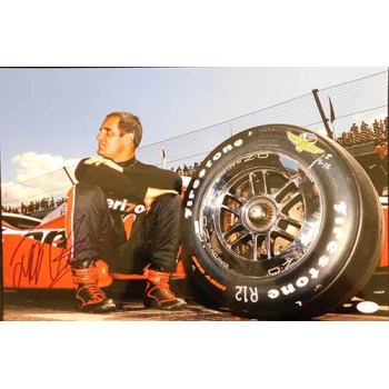 Juan Pablo Montoya Indy Car Racer Signed 12x18 Glossy Photo JSA Authenticated