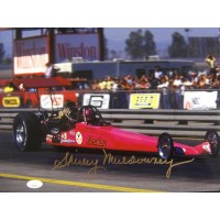 Shirley Muldowney NHRA Driver Signed 11x14 Glossy Photo JSA Authenticated