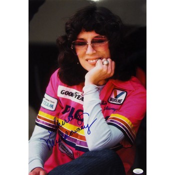 Shirley Muldowney NHRA Driver Signed 12x18 Glossy Photo JSA Authenticated