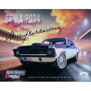 Shirley Muldowney NHRA Driver Signed 8x10 Cardstock Promo Photo JSA Authentic Shirley Muldowney NHRA Driver Signed 8x10 Cardstock Promo Photo JSA Authentic