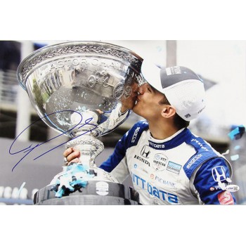 Alex Palou Indy Car Racer Signed 12x18 Glossy Photo JSA Authenticated