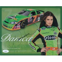 Danica Patrick NASCAR Racer Signed 8x10 Cardstock Promo Photo JSA Authenticated