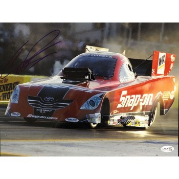Cruz Pedregon NHRA Drag Racer Signed 11x14 Glossy Photo JSA Authenticated