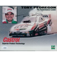 Tony Pedregon NHRA Driver Signed 8x10 Cardstock Promo Photo JSA Authenticated Tony Pedregon NHRA Driver Signed 8x10 Cardstock Promo Photo JSA Authenticated